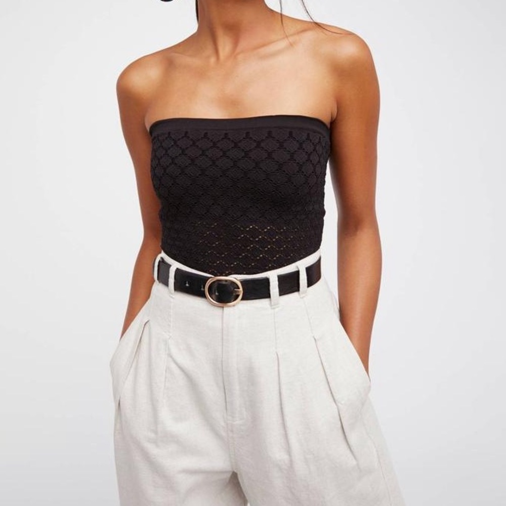 free people black tube top